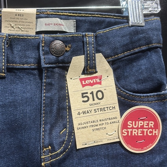 Levi’s 510 Skinny, 4-way stretch, adjustable waistband, dark blue - Picture 4 of 6